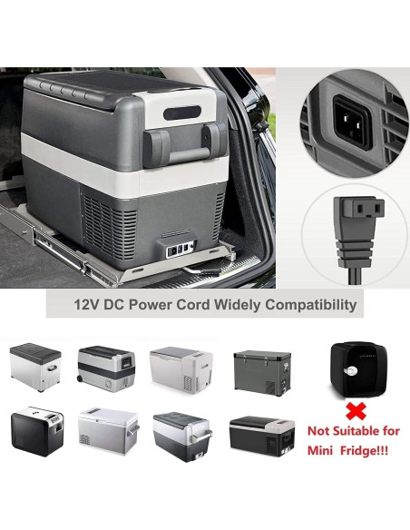 Adaptador de corriente KFD para nevera de coche 12V-24V