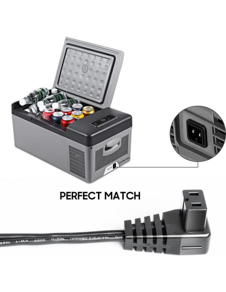 Adaptador de corriente KFD para nevera de coche 12V-24V