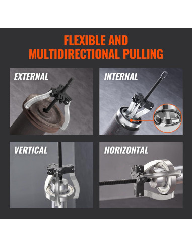 Juego de Extractores VEVOR 2 Piezas 7,62 y 17,78 cm