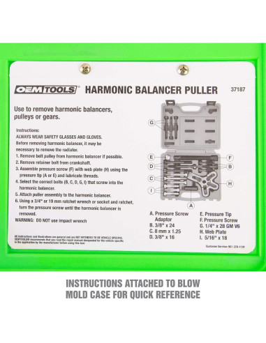 Kit Extractor de Volante de Inercia OEMTOOLS 37187 - 1,60 kg