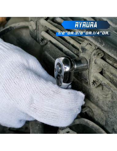 Juego de Llaves de Carraca Ryrura 1/4" 3/8" 1/2" Mini