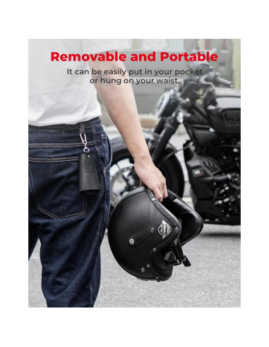 Funda de Llave de Cuero KEMIMOTO para Hombres 13x9cm