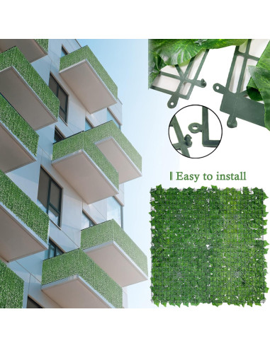Cerca de Privacidad Hiedra Artificial Bybeton 101,6x203,2 cm