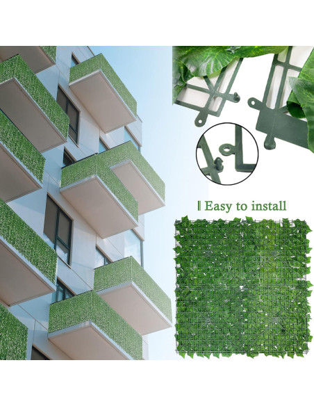 Cerca de Privacidad Hiedra Artificial Bybeton 101,6x203,2 cm