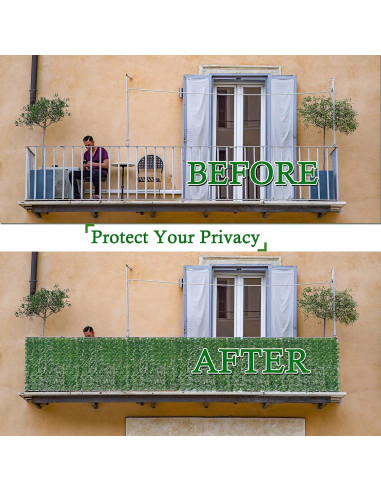 Cerca de Privacidad Hiedra Artificial Bybeton 101,6x203,2 cm