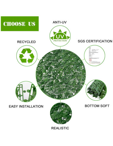 Cerca de Privacidad Hiedra Artificial Bybeton 101,6x203,2 cm