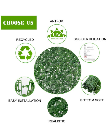 Cerca de Privacidad Hiedra Artificial Bybeton 101,6x203,2 cm