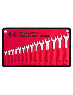 Juego de Llaves de Combinación EFFICERE 14 Piezas 6mm-19mm