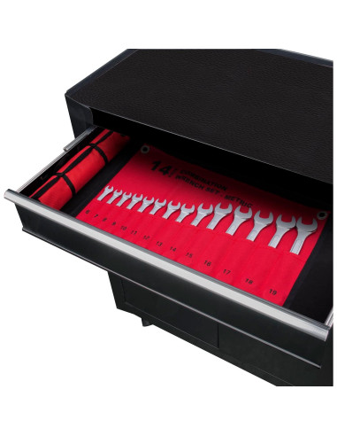 Juego de Llaves de Combinación EFFICERE 14 Piezas 6mm-19mm