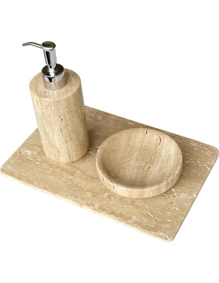 Dispensador de Jabón StonePlus Travertino Beige 1.22 kg