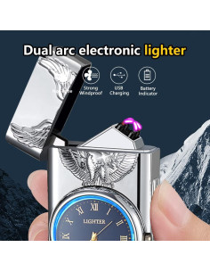 Encendedor Eléctrico GADATOP Eagle Plasma USB a Prueba de Viento 2