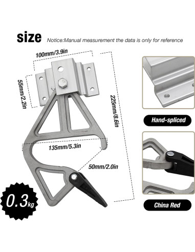 Kit de bloqueo de escalera ZUDKSUY con hebillas de aluminio