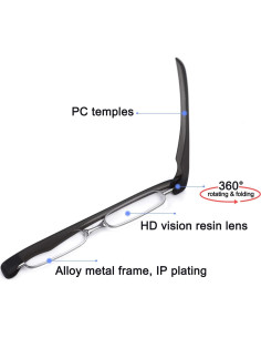 Gafas de lectura BEDO Mini Slim 1.5x ligeras y portátiles 2