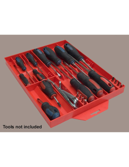 Organizador de Destornilladores Tool Sorter Rojo 16 Piezas