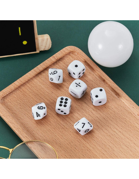 Juego de Dados Matemáticos Gejoy 18 Piezas 16 mm