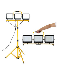 Luz de Trabajo LED Yaoledly 225W 22500 Lúmenes 3 Cabezas