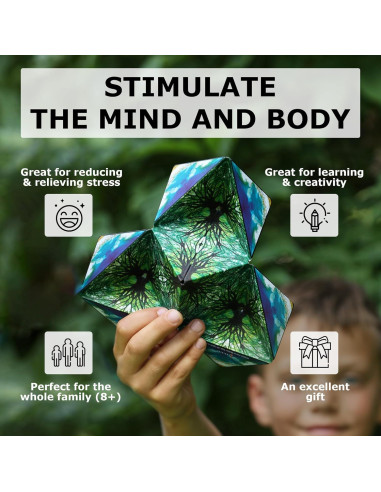 Cubo Antiestrés SHASHIBO - Juguete Sensorial 2 Piezas