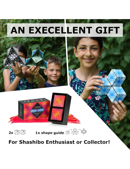 Cubo Antiestrés SHASHIBO - Juguete Sensorial 2 Piezas