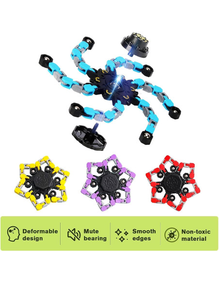 4 Pzs Juguetes Sensoriales Antiestrés Robot Yooumoga