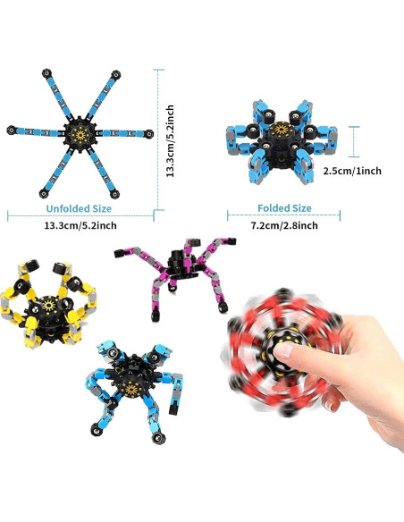 4 Pzs Juguetes Sensoriales Antiestrés Robot Yooumoga
