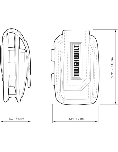 Funda para Teléfono ToughBuilt TB-33 con Bolsillos y Gancho