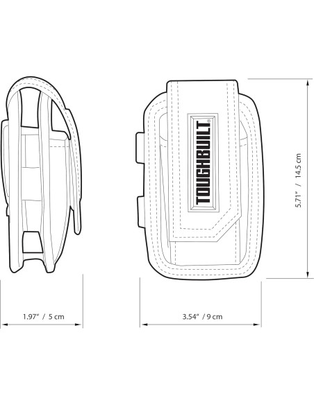 Funda para Teléfono ToughBuilt TB-33 con Bolsillos y Gancho