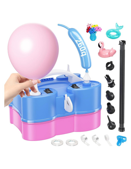 Bomba de aire eléctrica Dagelar 3-en-1 para globos 110V