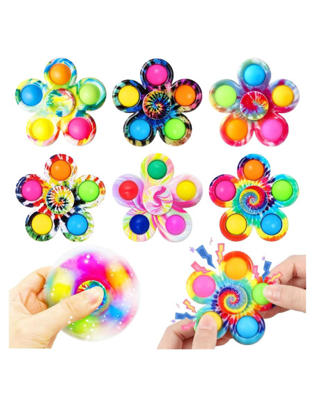 Juego de 6 Fidget Spinner QUHIU, Juguetes Sensoriales