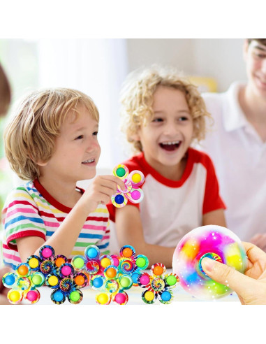 Juego de 6 Fidget Spinner QUHIU, Juguetes Sensoriales