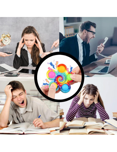 Juego de 6 Fidget Spinner QUHIU, Juguetes Sensoriales