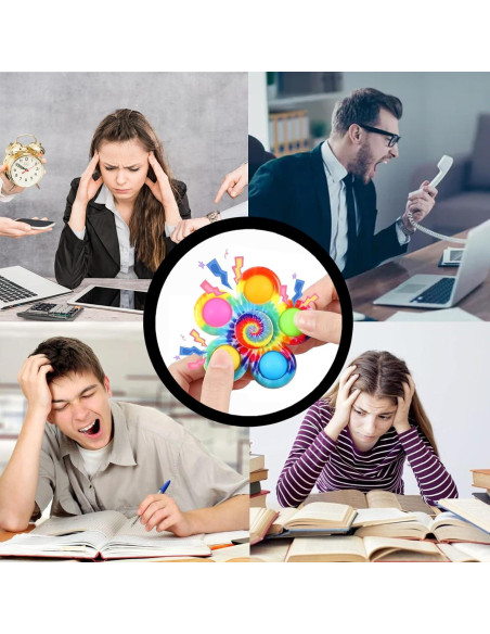 Juego de 6 Fidget Spinner QUHIU, Juguetes Sensoriales