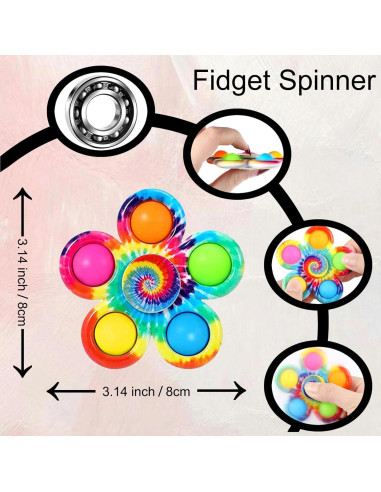Juego de 6 Fidget Spinner QUHIU, Juguetes Sensoriales