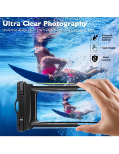 Paquete de 2 Bolsas Impermeables XFEXFE para Teléfono 19 cm 2