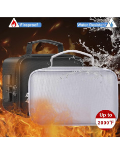 Bolsa Ignífuga ENGPOW con Cerradura - Organizador 2 Paquetes 2