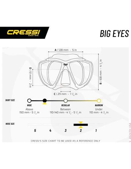Kit Snorkel Cressi Big Eyes y Supernova Dry - Adultos