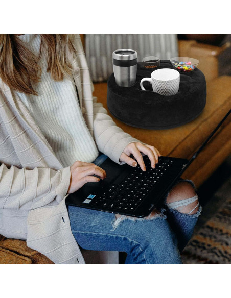 Soporte de Taza Mookundy Sofa Buddy - Antideslizante Negro