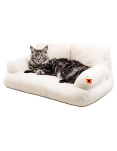 Cama MewooFun para gatos y perros pequeños Beige 66x37x33cm