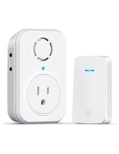 Timbre Inalámbrico AIDA Autopropulsado 1 Botón 1 Receptor