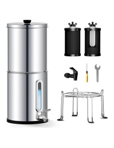 Filtro de Agua Joypur 2.25L Acero Inoxidable 18/8 - 99.9% Cloro