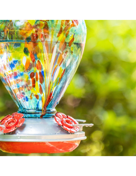 Alimentador de Colibrí de Vidrio Muse Garden - 2 Paquete