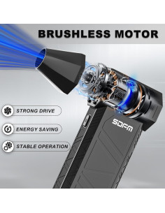 Soplador de Aire Eléctrico SDFM X3 3 Velocidades 0.31kg 2