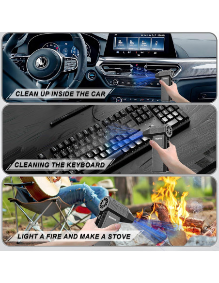 Soplador de Aire Eléctrico SDFM X3 3 Velocidades 0.31kg