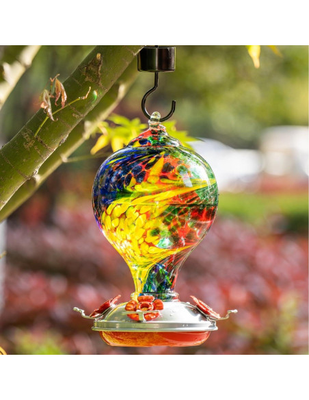 Alimentador de Colibrí de Vidrio Muse Garden - 2 Paquete
