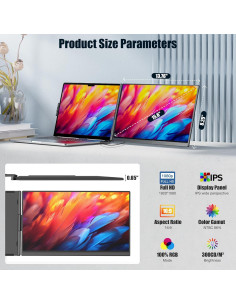 Extensor de Pantalla 15.6" FHD IPS Portátil SMEIACOW P5 2