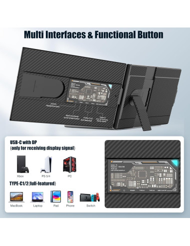 Extensor de Pantalla 15.6" FHD IPS Portátil SMEIACOW P5