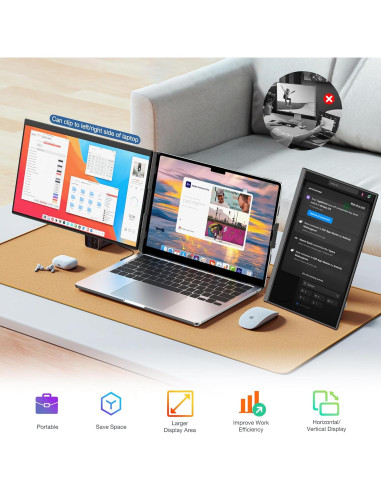 Extensor de Pantalla 15.6" FHD IPS Portátil SMEIACOW P5