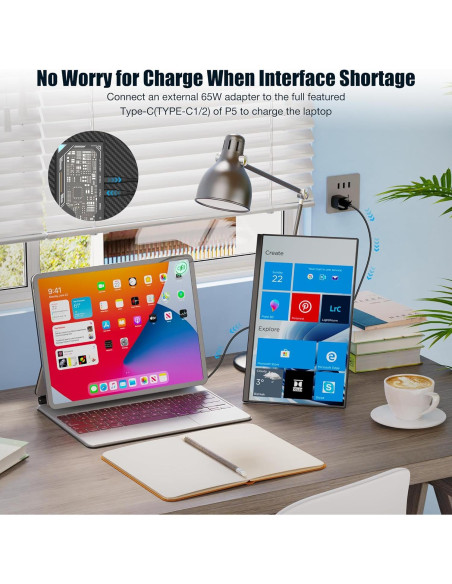 Extensor de Pantalla 15.6" FHD IPS Portátil SMEIACOW P5