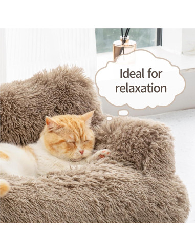 Sofá para Perros Mewoo QCP-PV Marrón Lavable Antideslizante