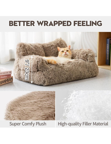 Sofá para Perros Mewoo QCP-PV Marrón Lavable Antideslizante