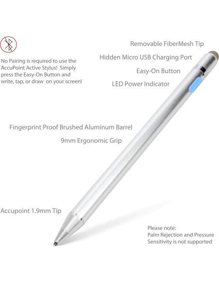 Bolígrafo Stylus BoxWave AccuPoint para Medidor Mileseey D9 Pro